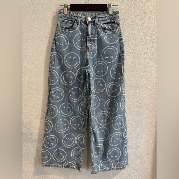 H&M Other - H&M Kids Smiley World Wide Leg Jeans 12y